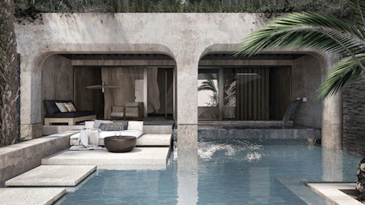 Minor Palace Crete waterfall suites