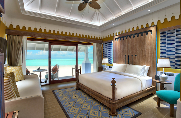 SAii Lagoon Maldives Beach Villa bedroom