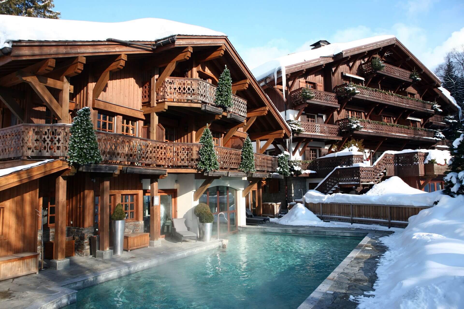 Les Chalets du Mont d’Arbois in the French Alpine village of Megève Les Chalets du Mont d’Arbois in the French Alpine village of Megève