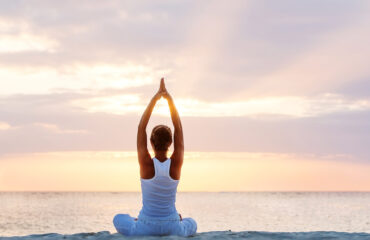 outdoor beach yoga