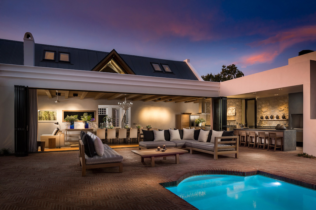 Mont Rochelle Manor House pool terrace