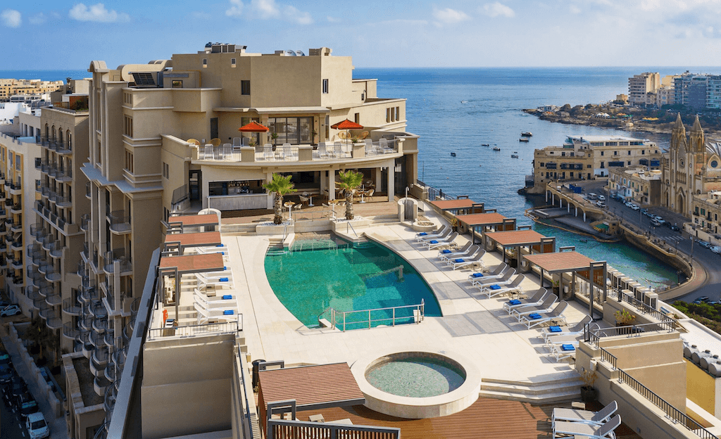 Malta Marriott sundeck pool
