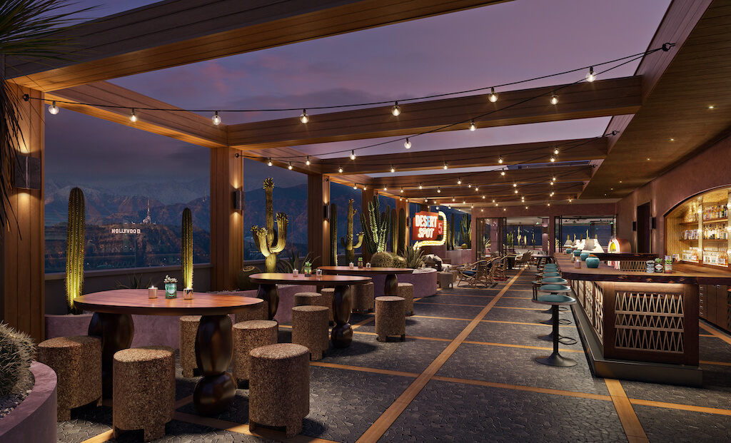 tommie Hollywood rooftop Lounge