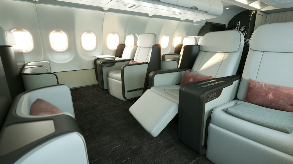 Four Seasons private jet interior