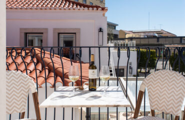 Villa Dorothea balcony view of Lisbon